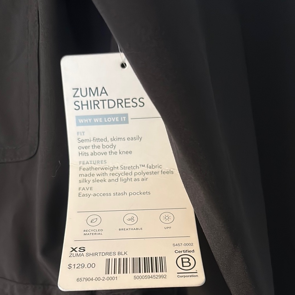 NWT Athleta Zuma Long Sleeve Shirt Dress - Picture 5 of 10